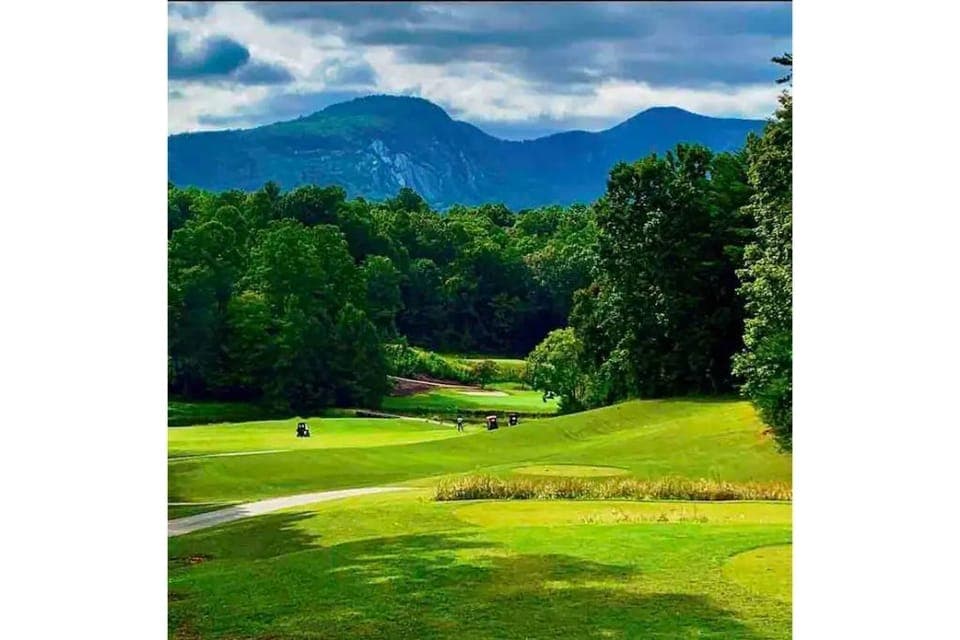 Rumbling Bald resort has excellent golf. 