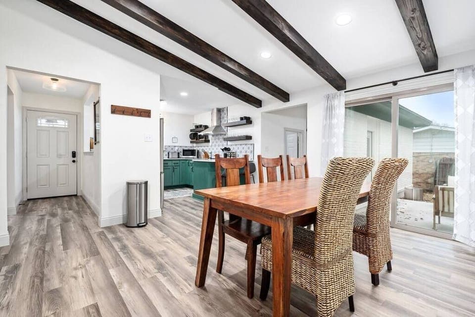 Dining area off of the kitchen