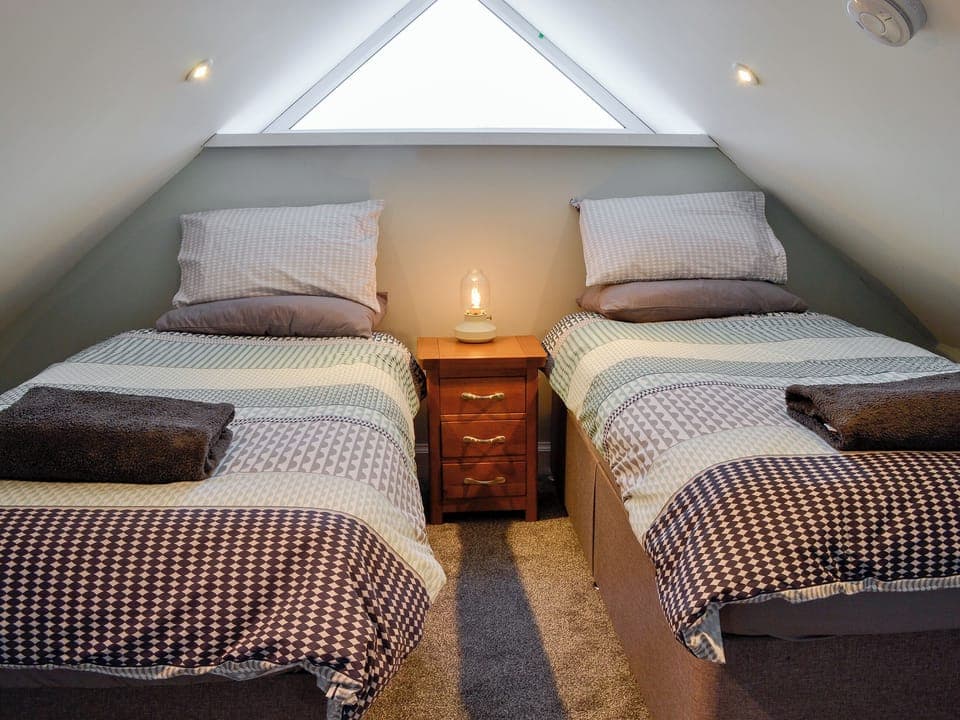 Twin bedroom | Claunch - Galloway Farmstay, Newton Stewart