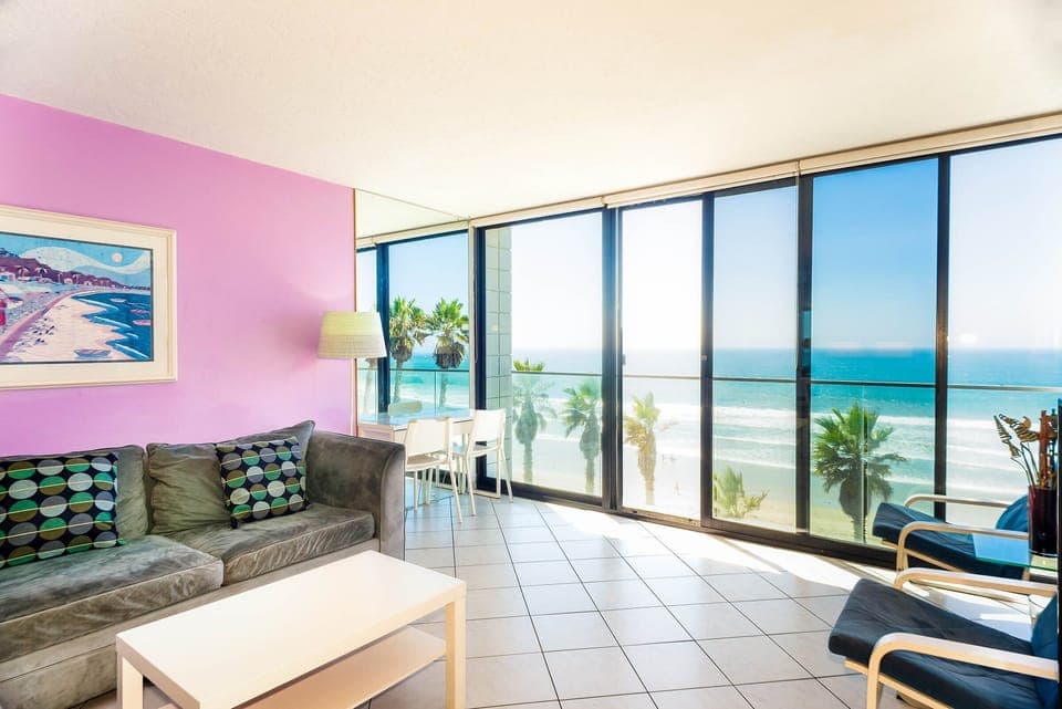 Living Room with Sleeper Sofa and Full Ocean Views
