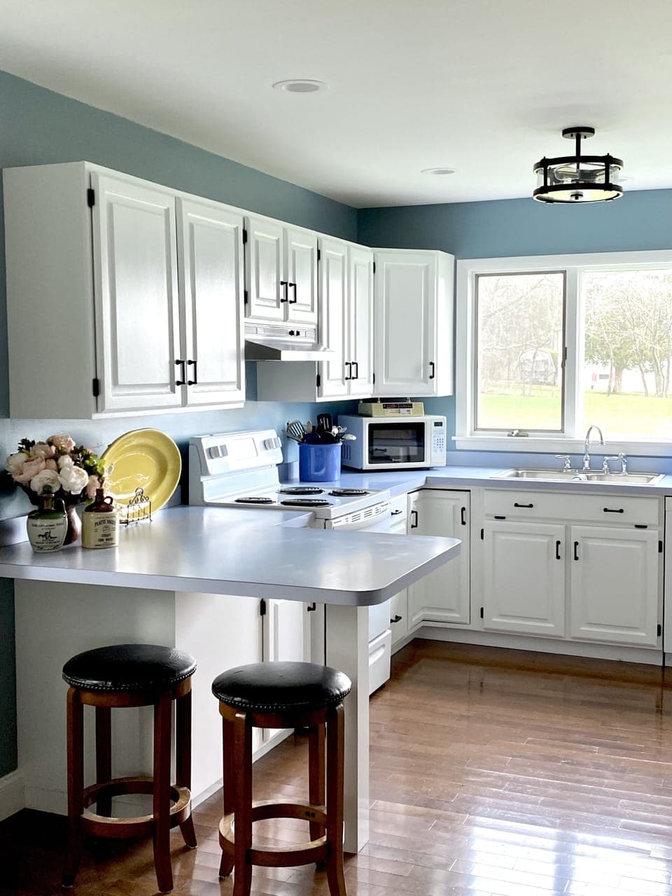 Clean, spacious and well stocked kitchen!  