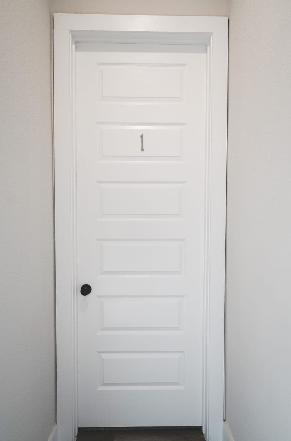 Room #1, located on the right of the hallway