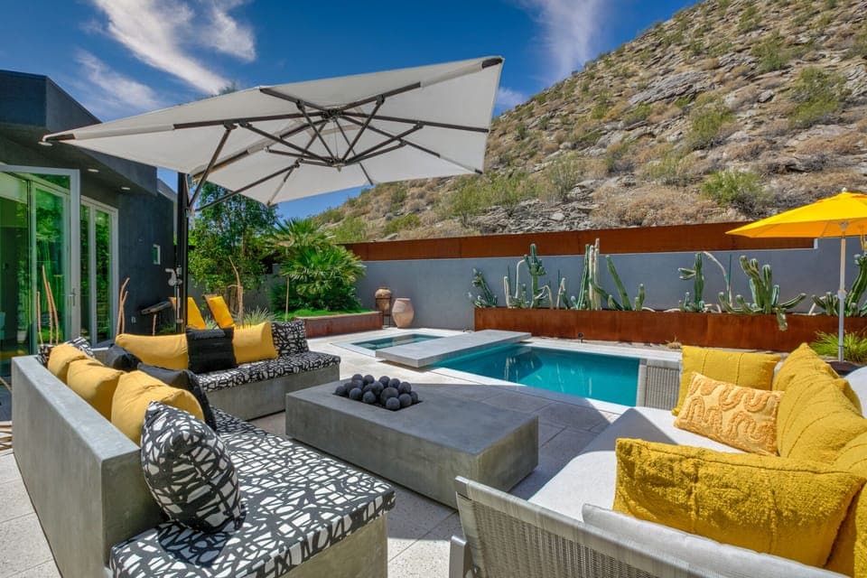 Beautiful, contemporary home with pool, spa & casita in South Palm Springs. 
