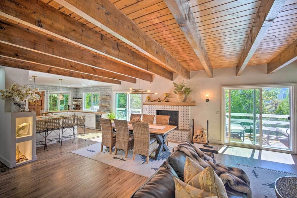 Crestline Vacation Rental | 3BR | 3BA | Stairs to Access | 1,824 Sq Ft