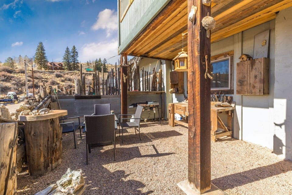 Outdoor living and entertainment area.
