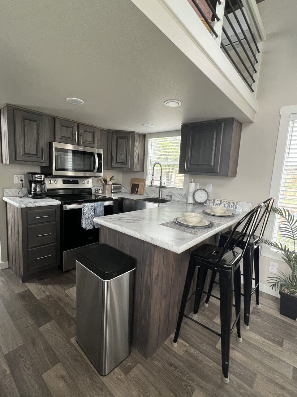 Full kitchen with stainless appliances