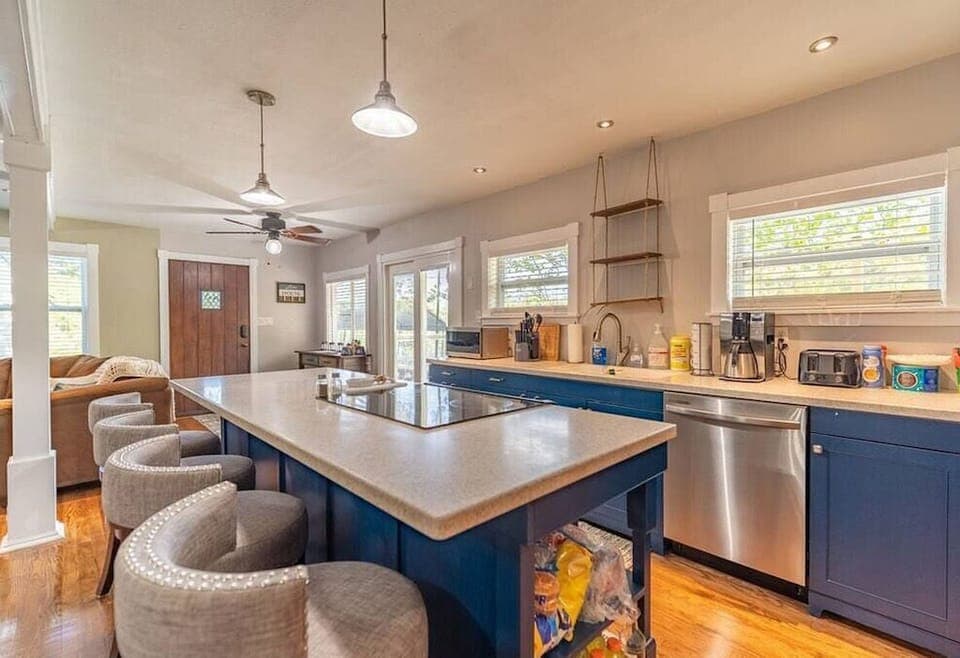 Settle into the dining area and enjoy a nice meal.