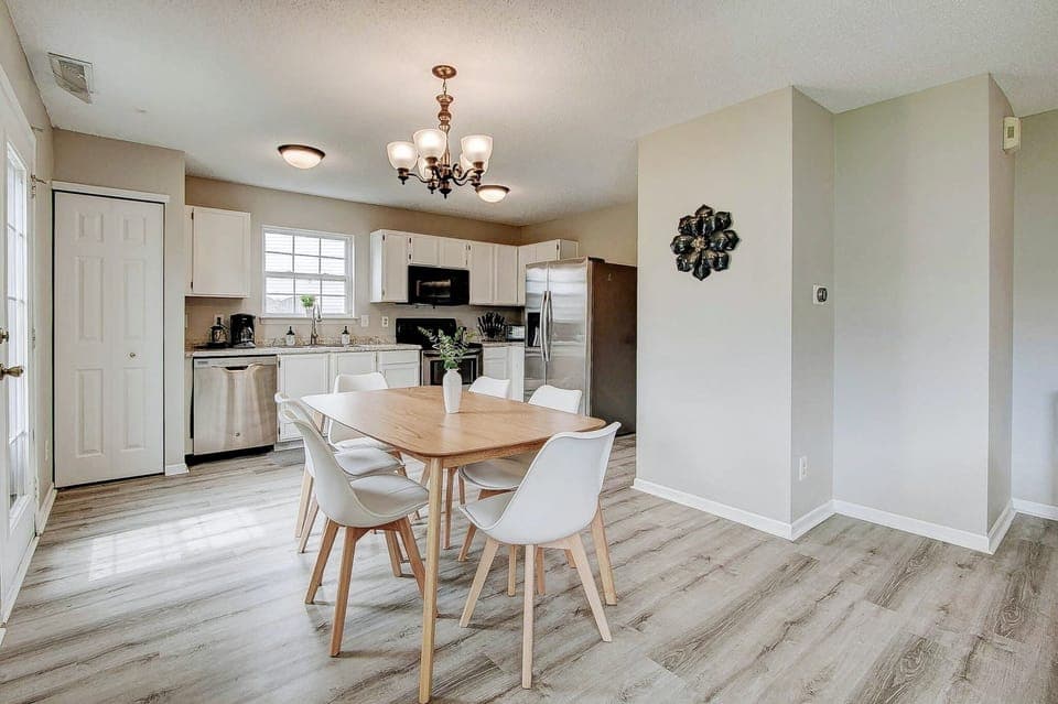 Dining and kitchen