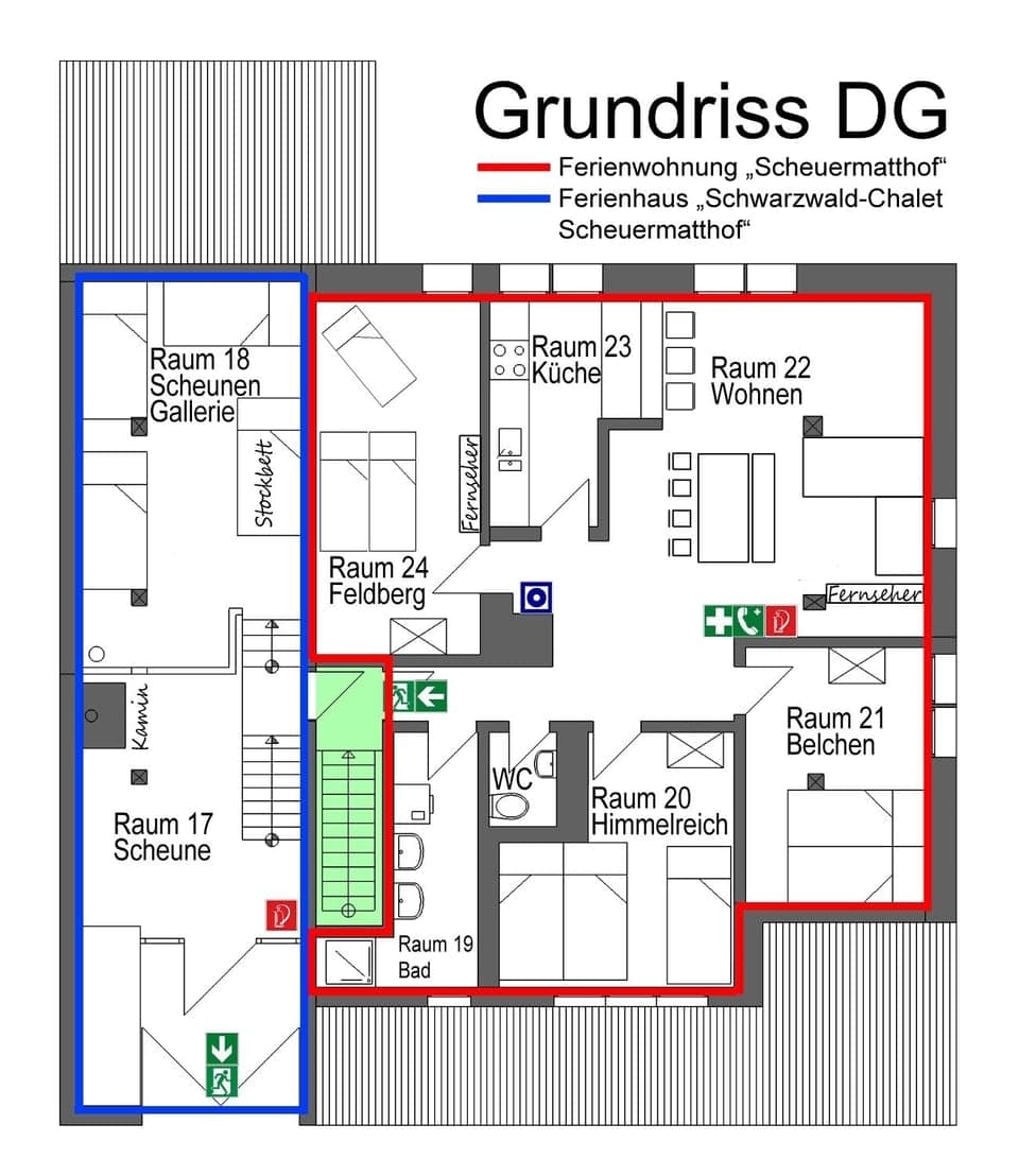 Floor plan attic and barn (DG)
