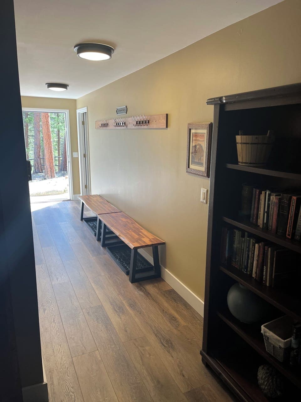 Basement Hallway.