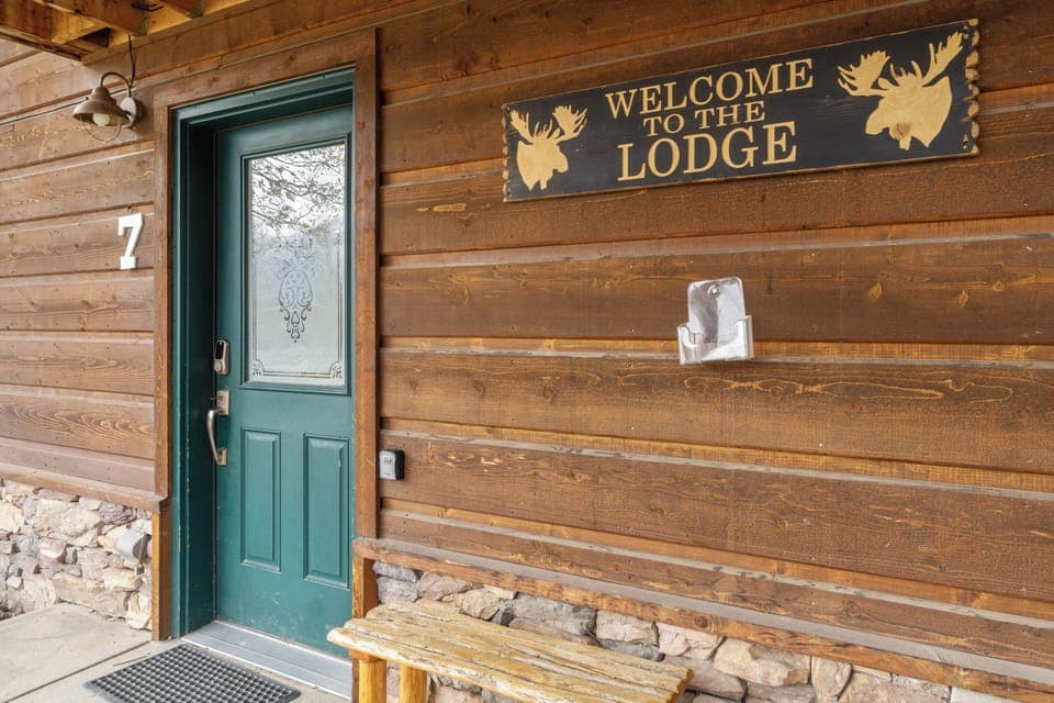 Inviting vintage-style entrance featuring rustic charm and timeless details that set the tone for a cozy stay.