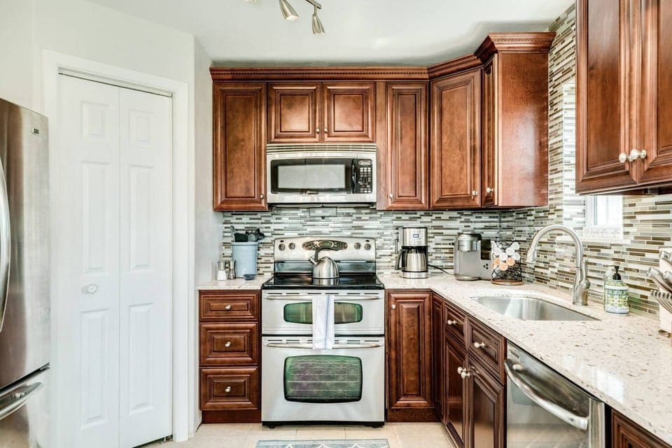 Fully stocked kitchen