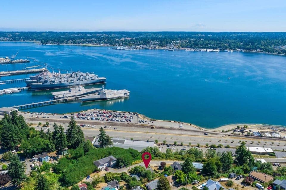 Perched up on the hillside this home has amazing views!