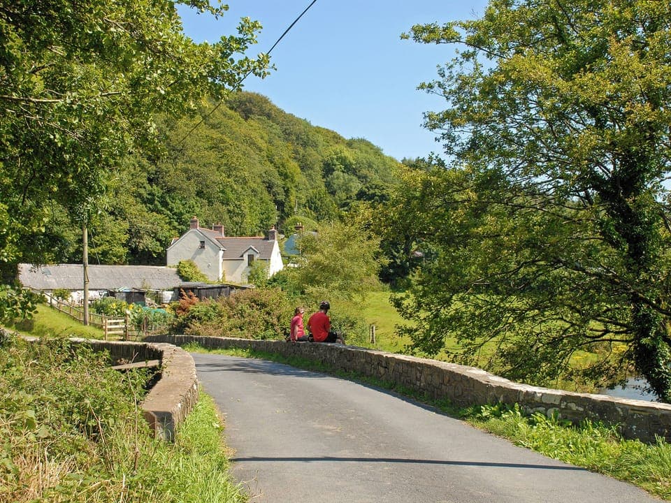 Outdoor area | Wisteria Lodge, Preseli Hills