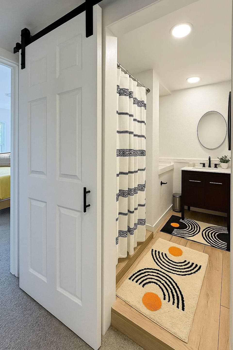 Modern and fun bathroom