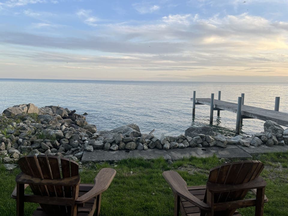 Full water view backyard, dock access, boat ramp and beach