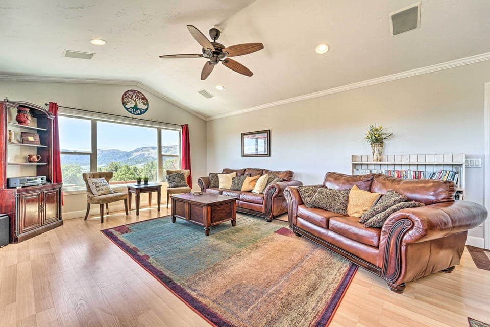 Mancos Vacation Rental | 4,400 Sq Ft | 6BR | 4.5BA | Steps Required