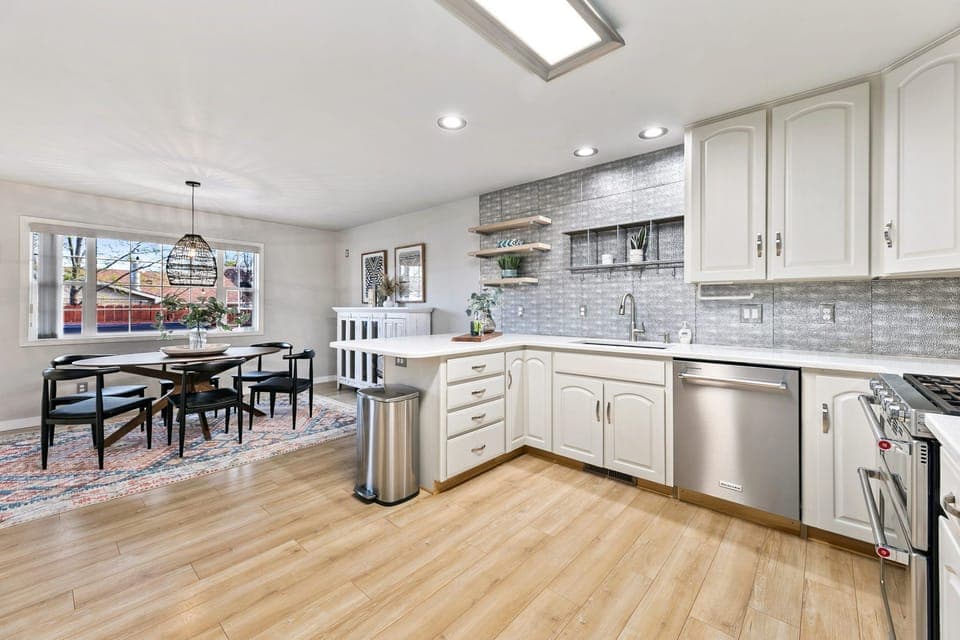 Chef's Kitchen with Stainless Steel Appliances