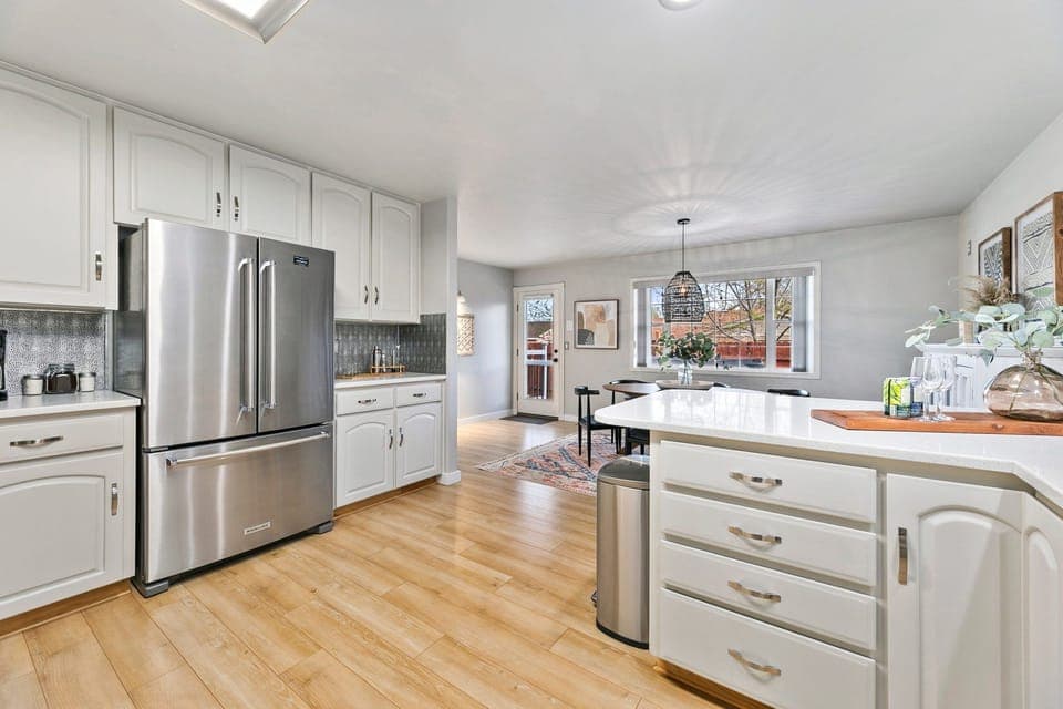 Chef's Kitchen with Stainless Steel Appliances