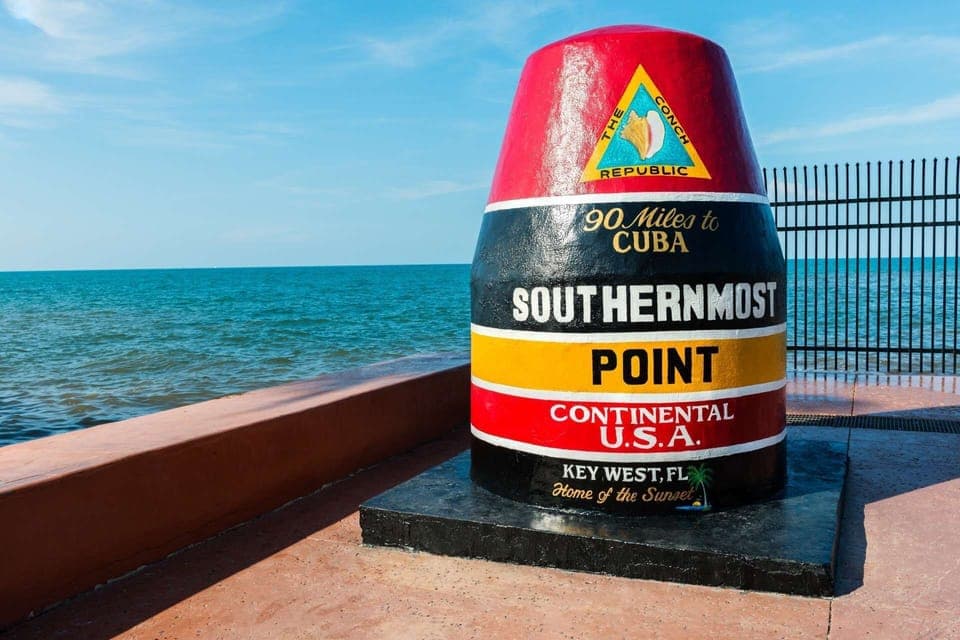 Southernmost Point Buoy in Key West.