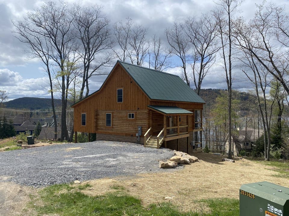 Front view of the cabin