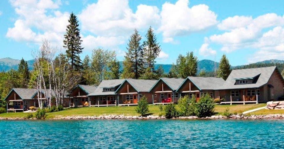 Lakefront! Beach Bungalows in the summer.
