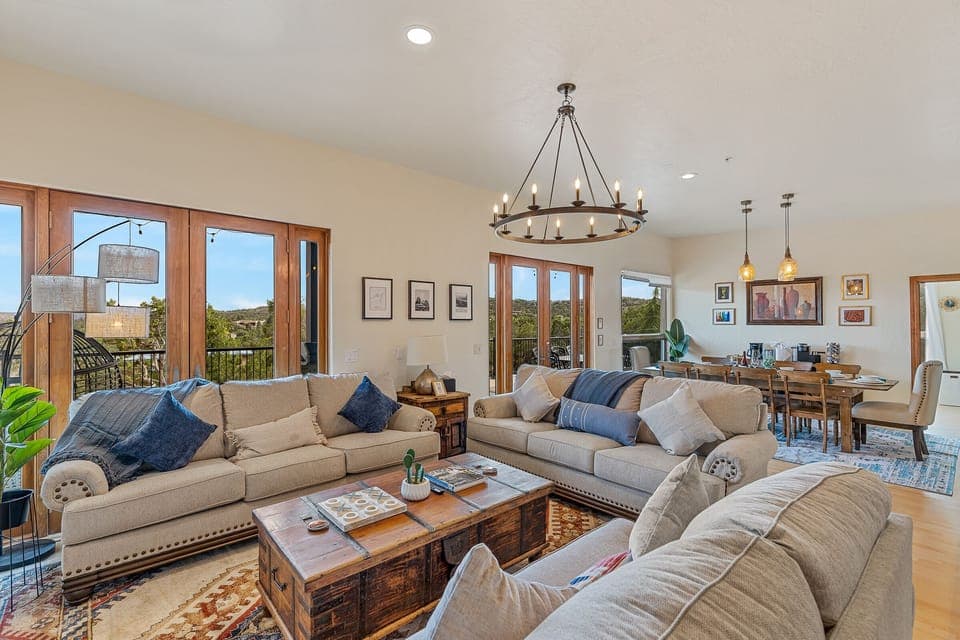 Enjoy the views from our huge open-concept living room w/ plenty of seating