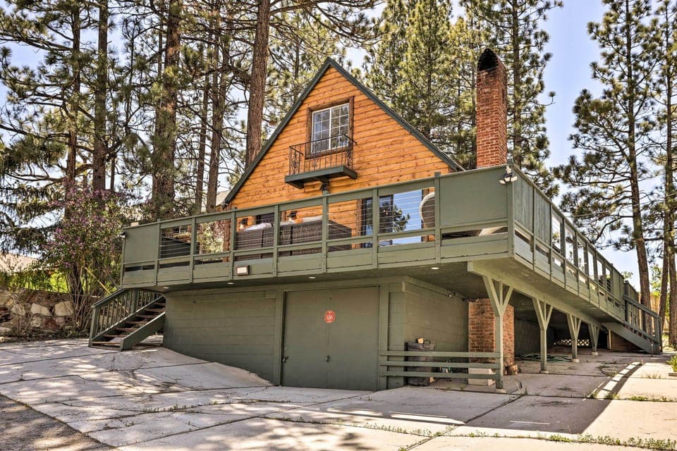 Big Bear Lake Vacation Rental | 3BR | 2BA | Stairs Required to Access