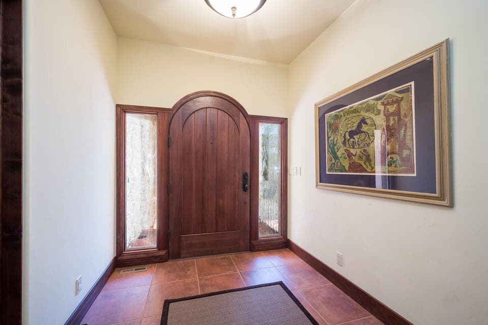 Entry way into downstairs hall.