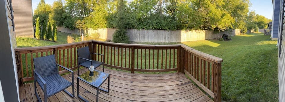 Beautiful backyard 