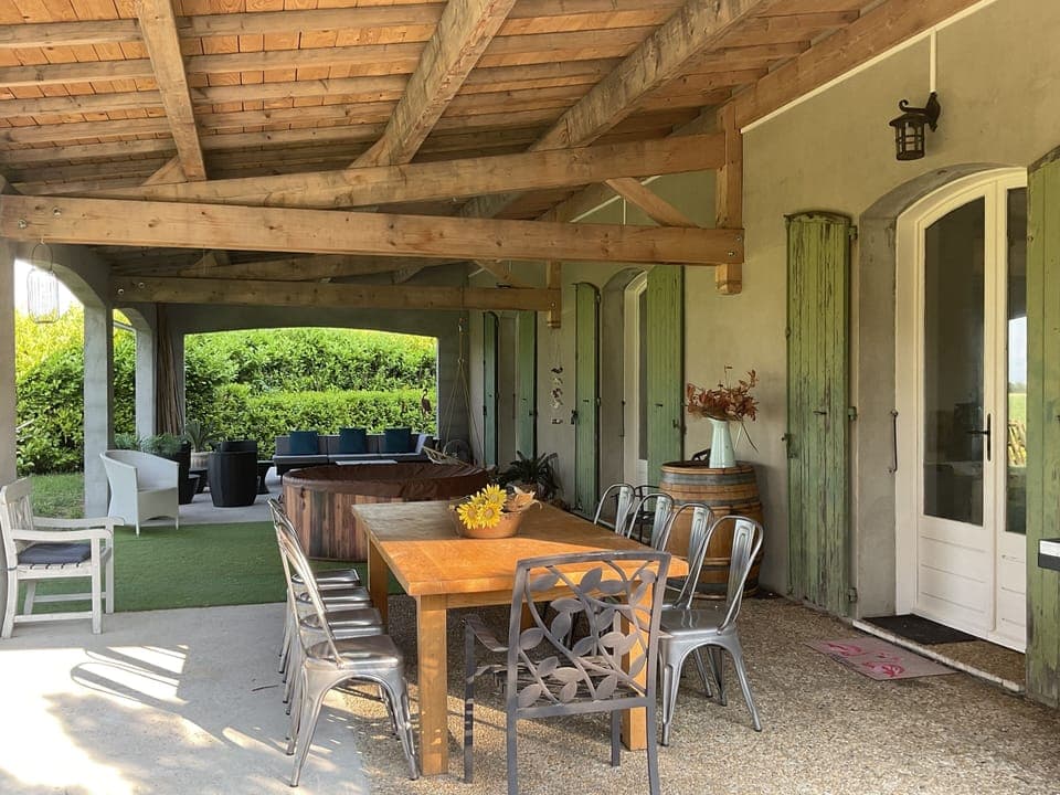 The south patio - 75m2 - wow! 