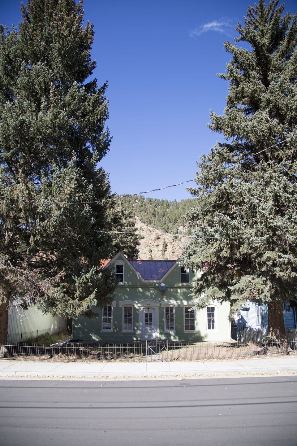 Front of the home and where the street parking is!