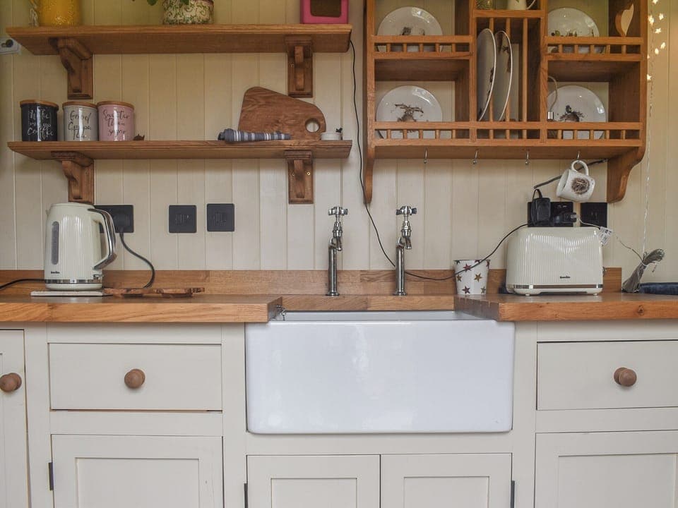 Kitchen area | Shepards Hut, Frampton-on-Severn