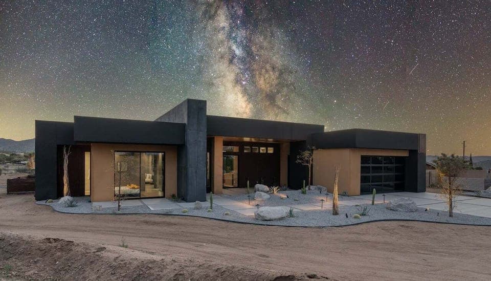 Luxurious exterior with a great spot for stargazing