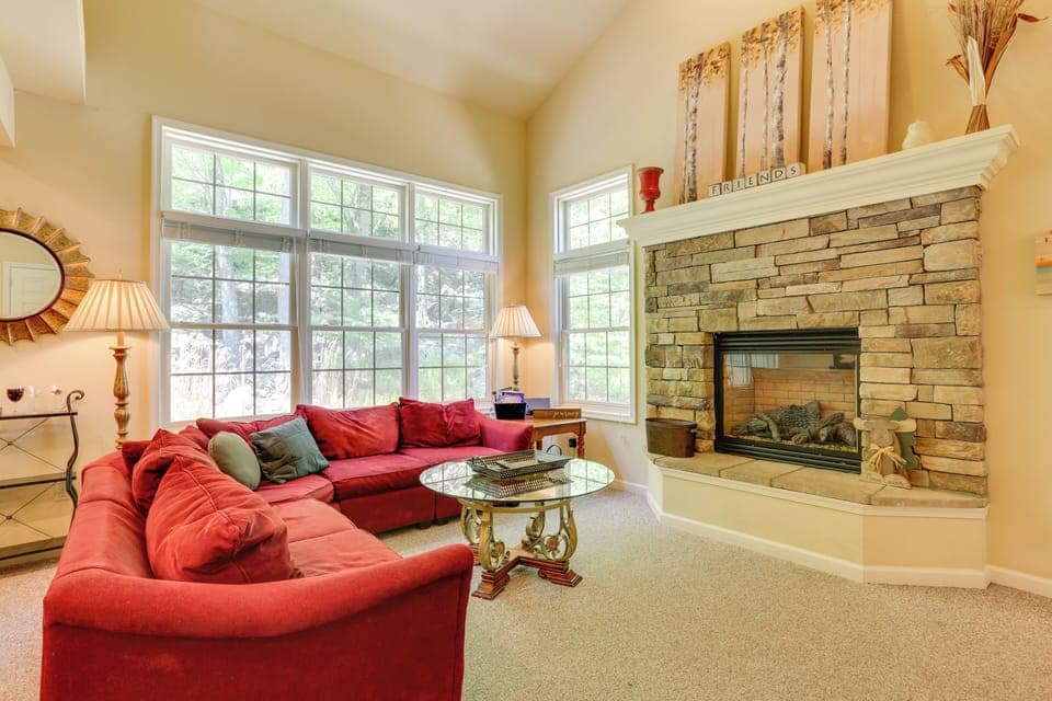 Lake Harmony Vacation Rental | 5BR | 3.5BA | Stairs Required | 3,800 Sq Ft