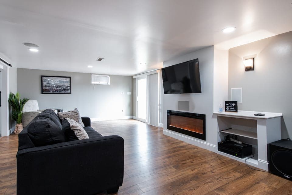 Basement living area