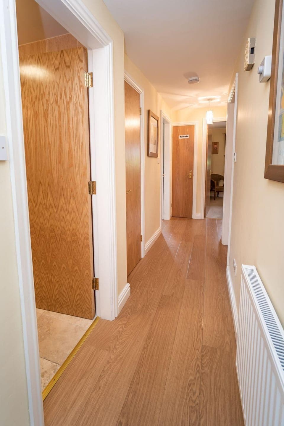 All rooms can be accessed from the hallway