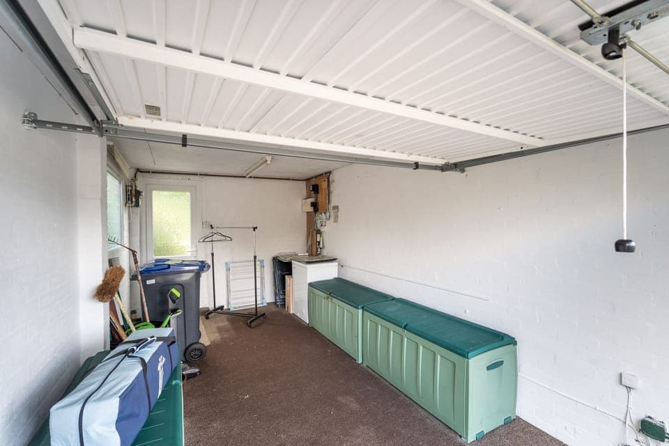 The freezer is located in the garage which is also a useful area for drying wet clothes - and sorting out walking boots!