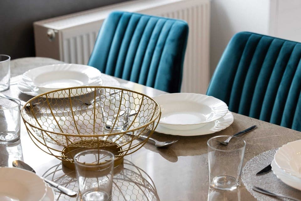 Stylish accessories in the apartment. 