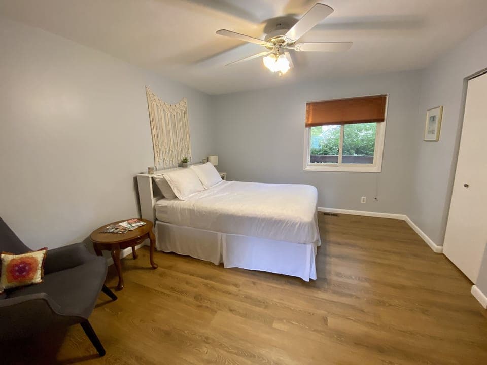 Curl up under the covers or grab a throw and recline in this cozy chair. 