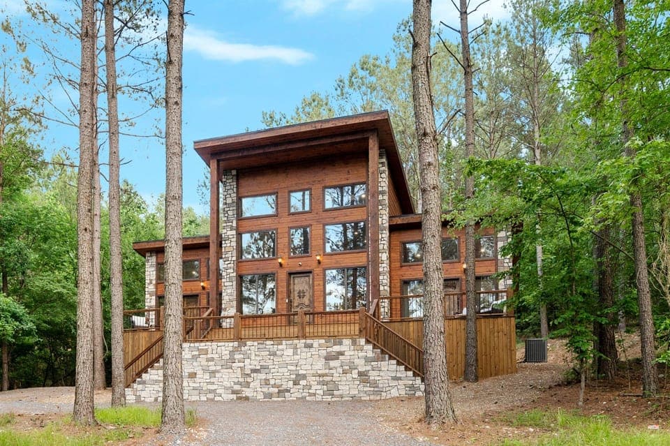 "Balconies offering serene morning moments, surrounded by the quiet of nature." Your Cabin Escape !