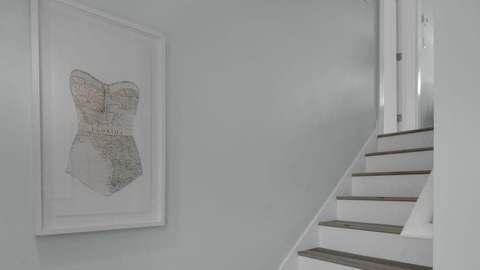 Resting Beach Face 2nd Floor Landing and Stairs to 3rd