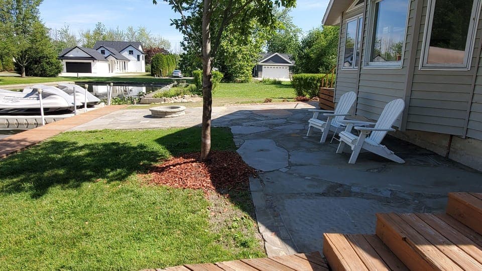  Patio by lake