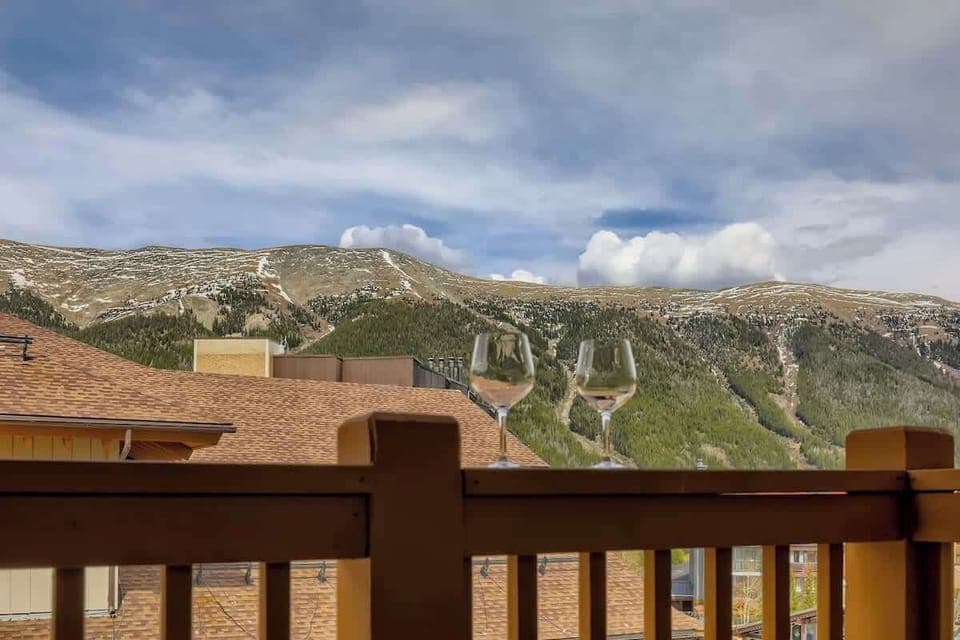 Views of the "Sky Chutes" from our patio