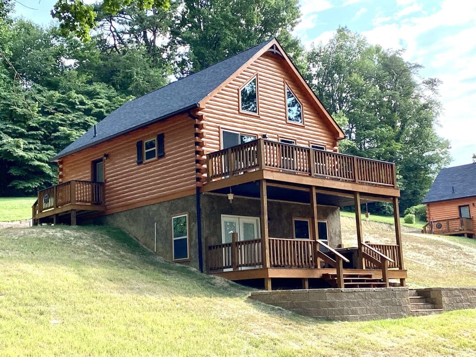 Welcome to the cabin! View from the front yard.