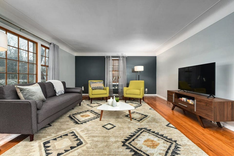 Sit back and relax in our inviting living room.