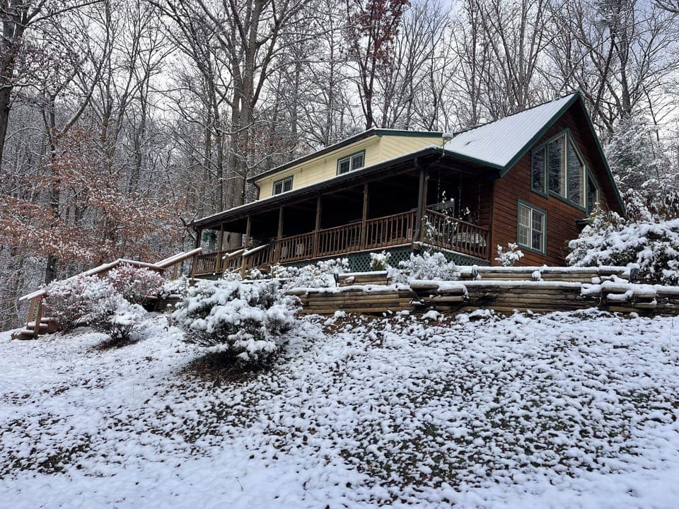 Winter at The Mystical Mountain.  Snow Just Enough. 