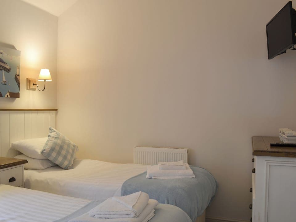Peaceful twin bedded room | Sandy Bay Beach House - The Bay, Filey, near Scarborough