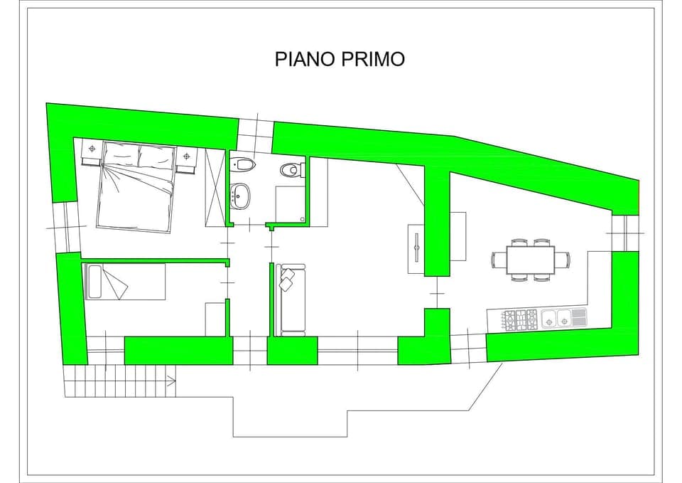 Apartment plan Thee-Room Marmot - Solo Affitti Brevi