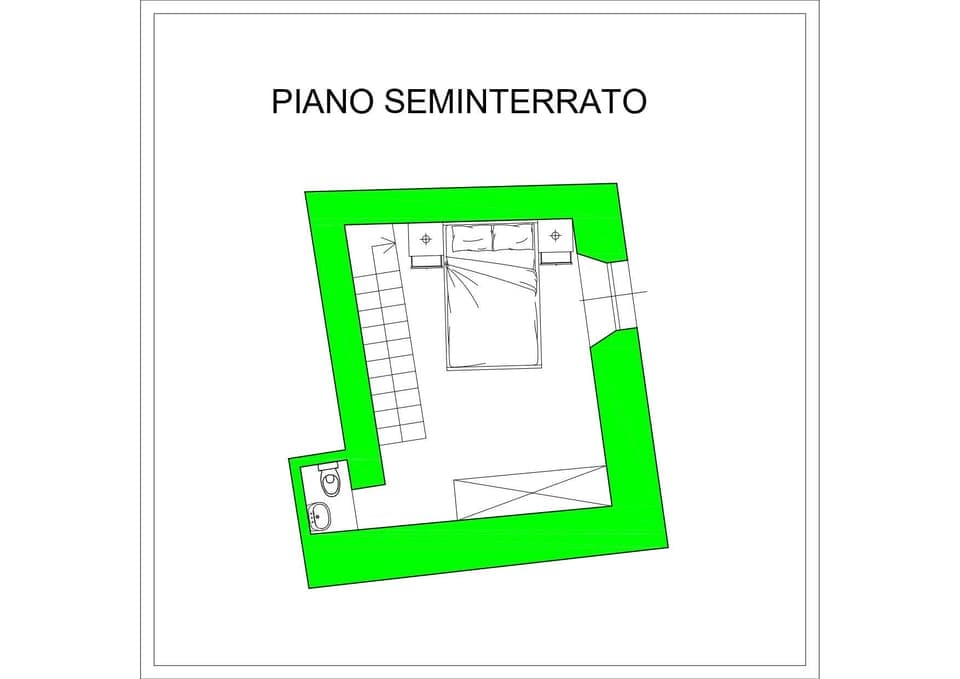 Basement floor plan The Ibex Holiday Apartment - Solo Affitti Brevi